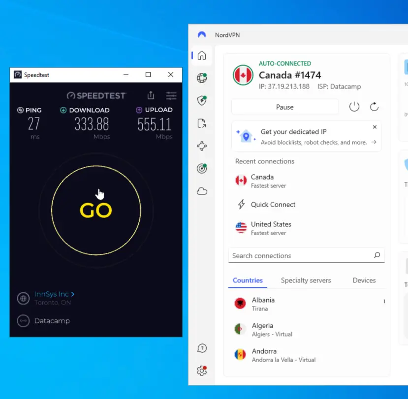 Canada Speed Test