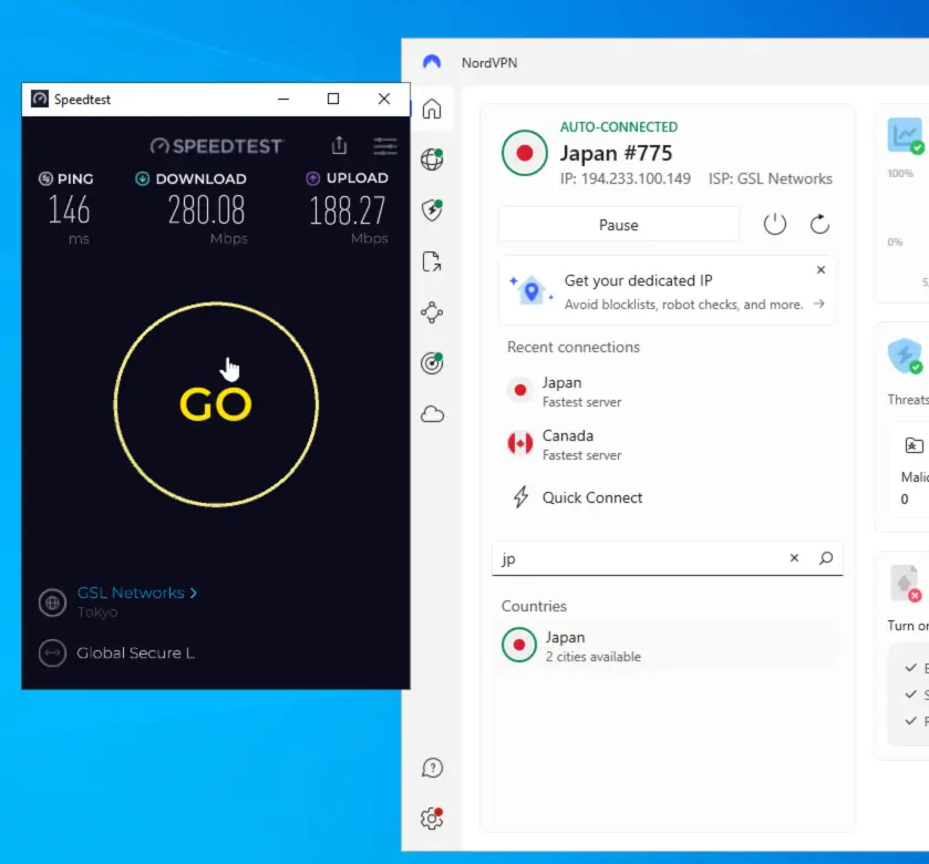 Japan Speed Test