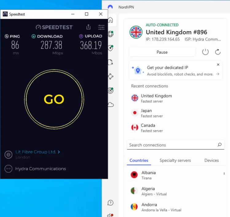 UK Speed Test